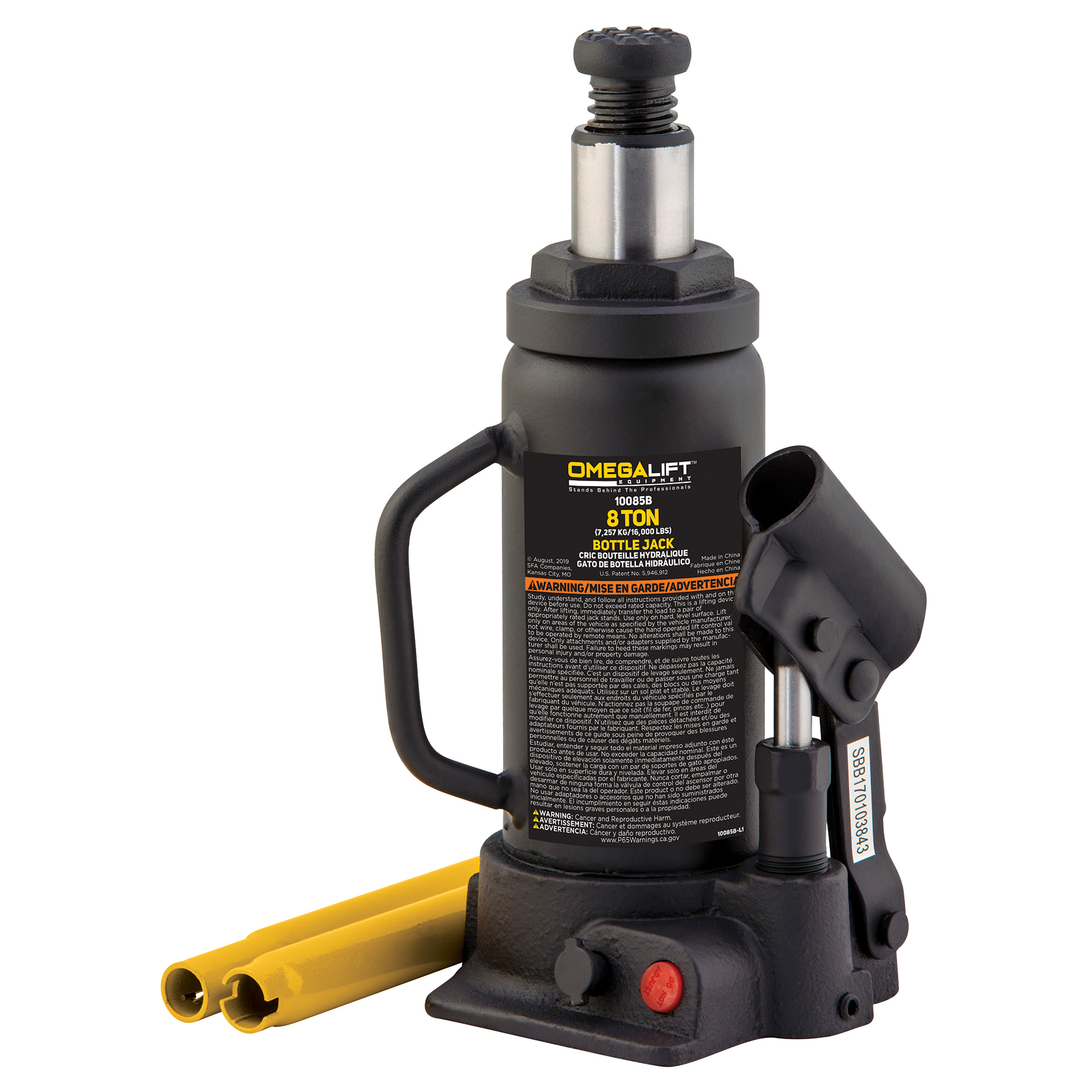 8 Ton Hydraulic Bottle Jack