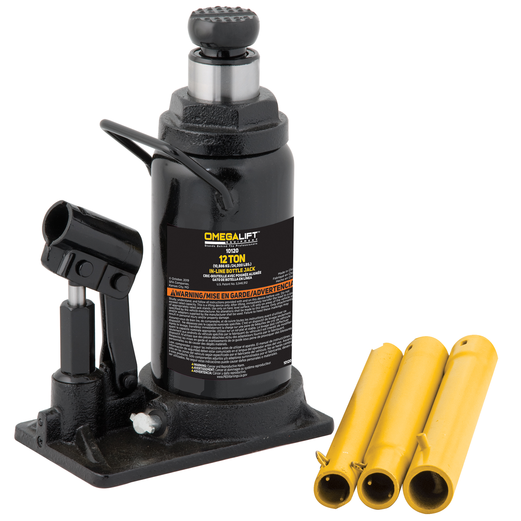 12 TON HYD. IN-LINE BOTTLE JACK