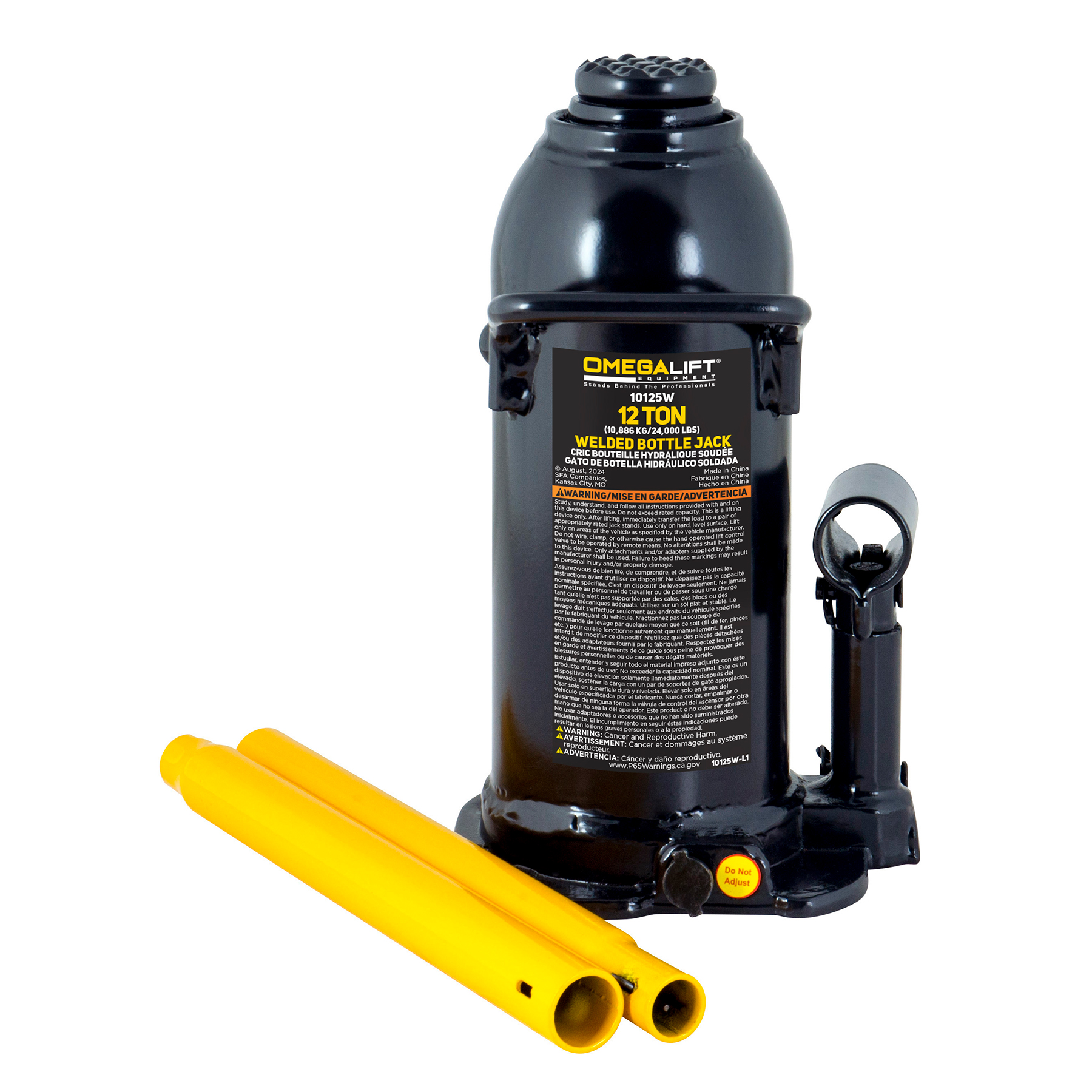 12 TON HYD. WELDED TYPE BOTTLE JACK