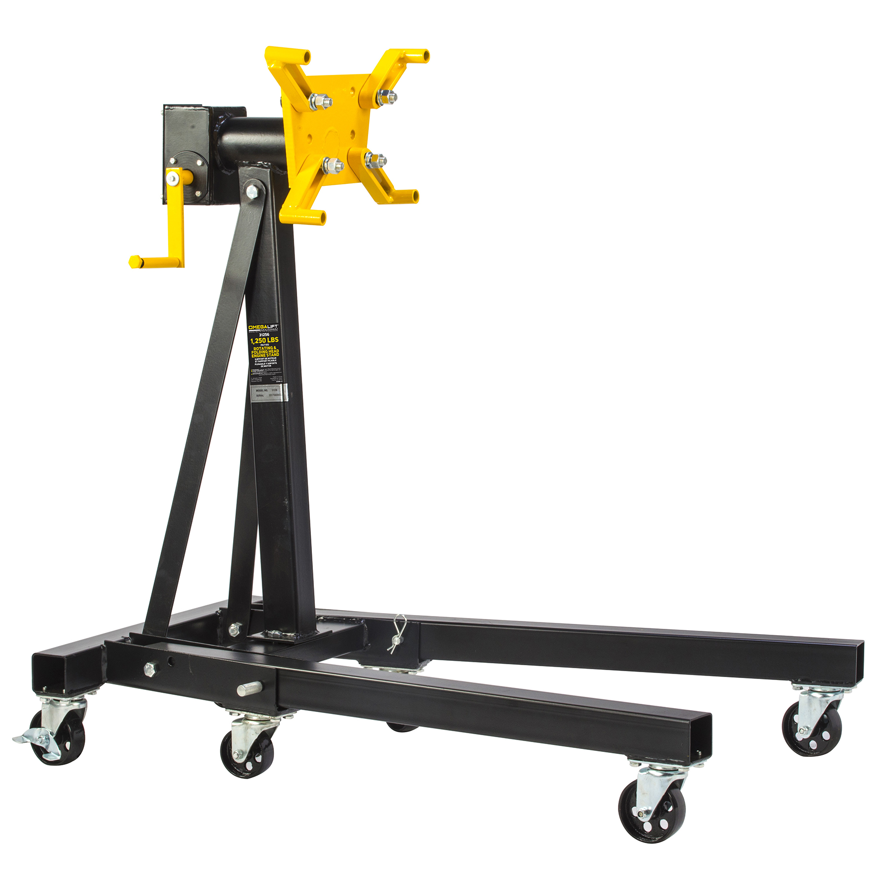 -DISC- 1250 LBS ROTATING HEAD AND FOLDING ENGINE STAND