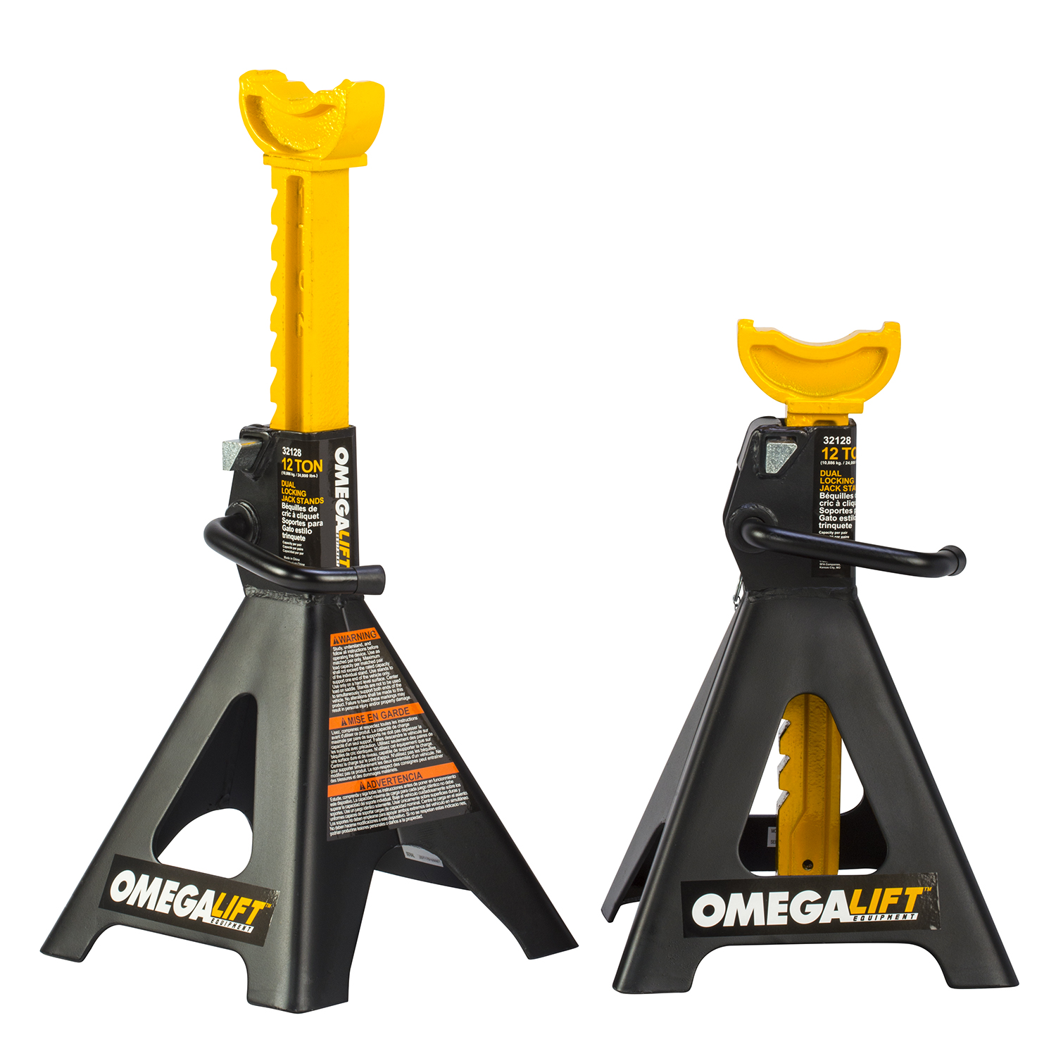12 TON DUAL LOCKING JACK STANDS