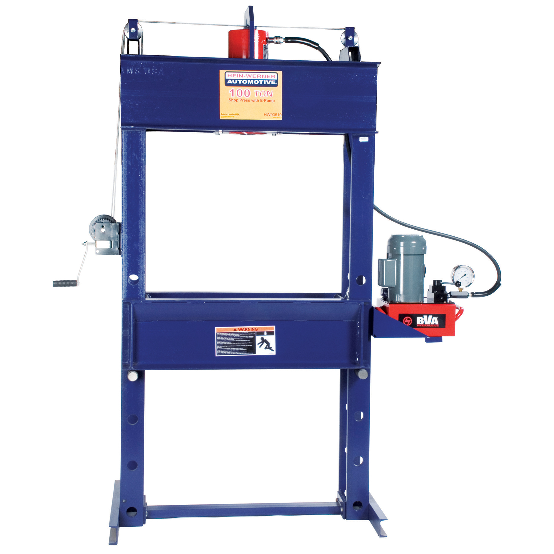 100 TON SHOP PRESS W/ E-PUMP