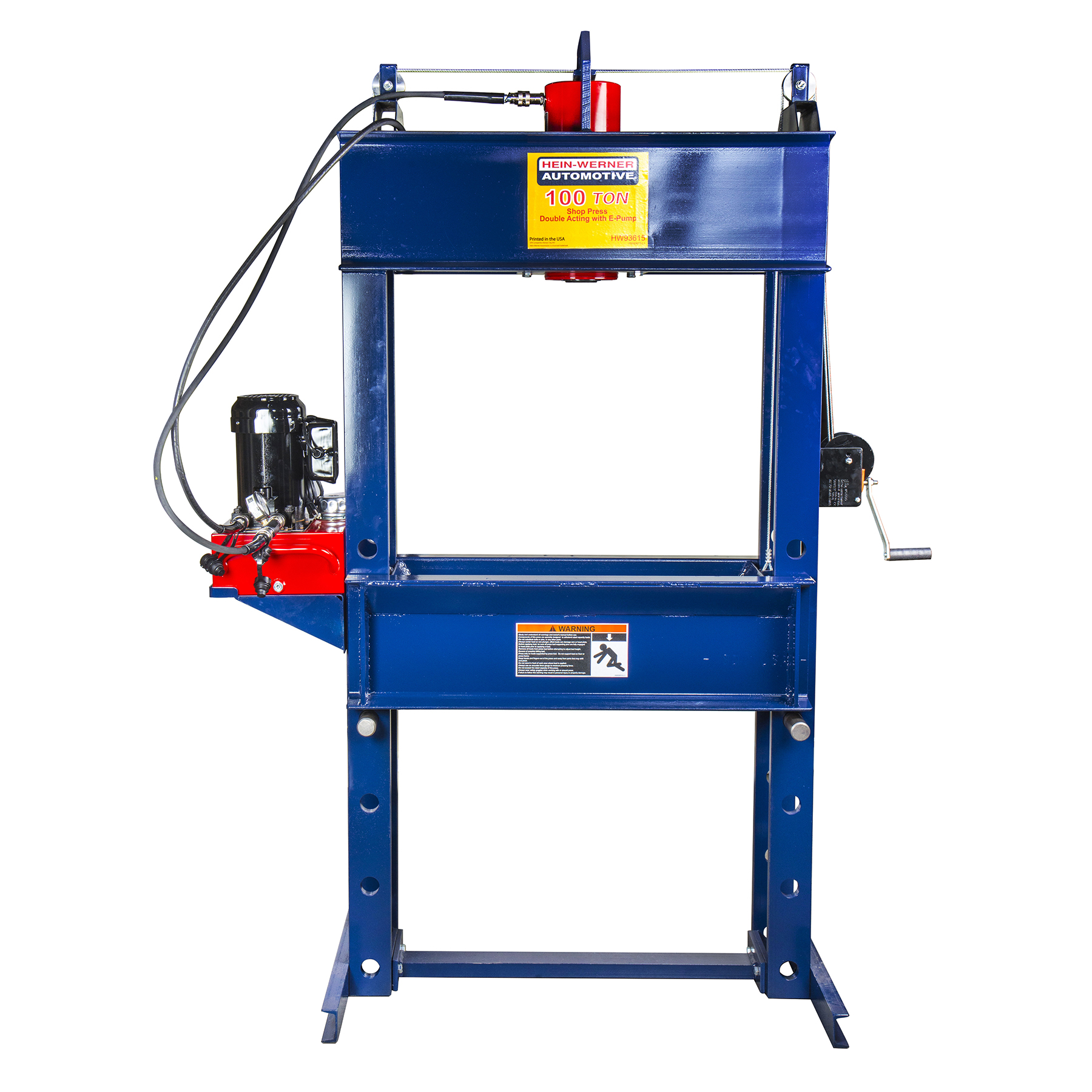 100 TON D/A SHOP PRESS W/ E-PUMP
